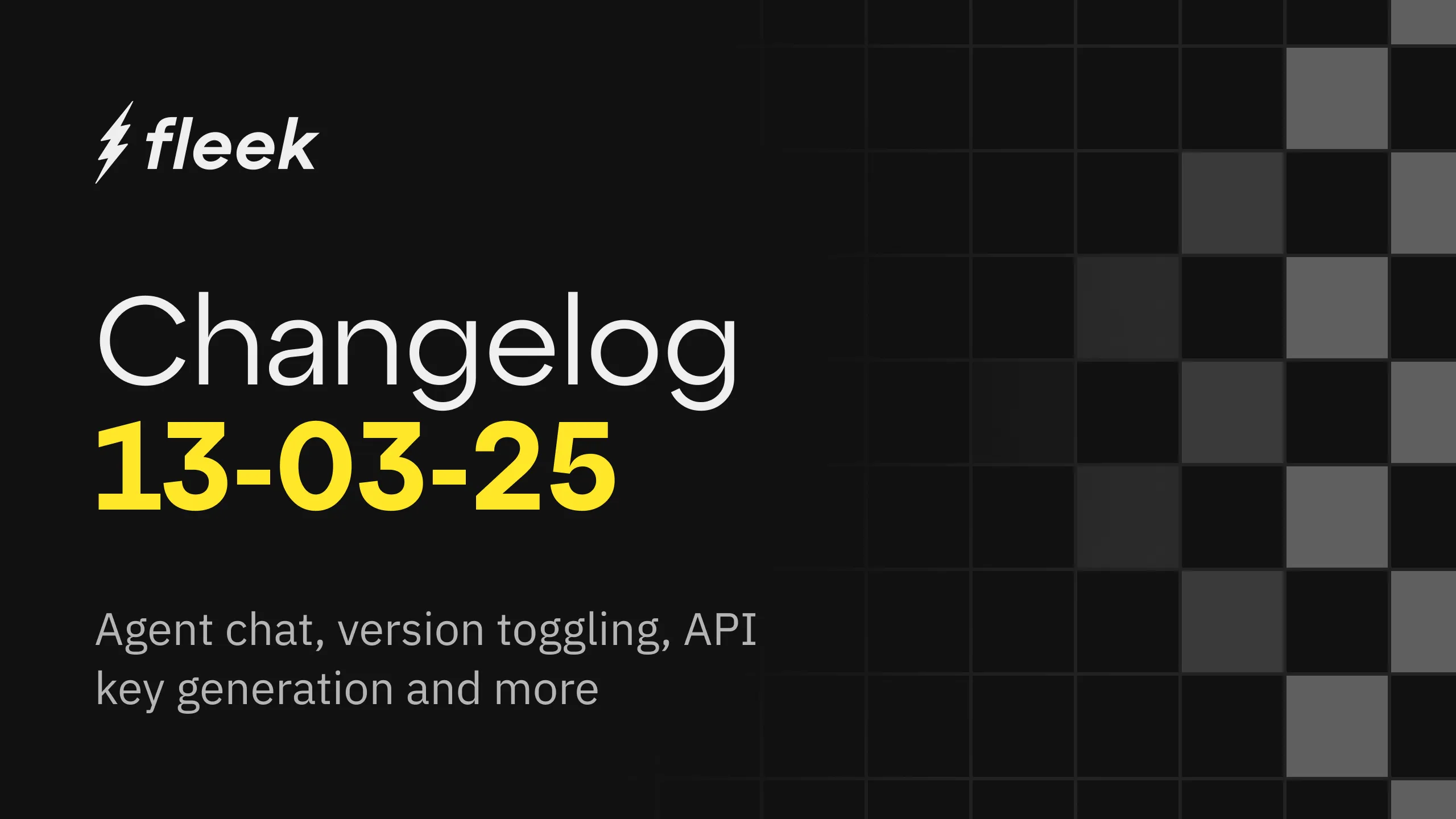 Latest update brings Eliza version selection functionality for AI agent deployments, an API key generation tool, and various platform optimizations